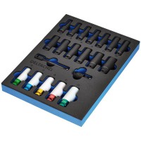 BUNKER Impact Socket Set in EVA Foam Inlay, 1/2\" (20 Piece) - 29717