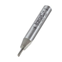 Trend 2/10x1/4TC Pro Single Flute Router Cutter 2mm Dia x 5mm Cut x 1/4 Shank