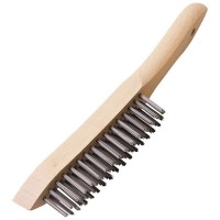 Draper Expert Heavy Duty 4 Row Wire Scratch Brush, 310mm - 31563