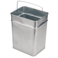 BUNKER Galvanised Trash Rubbish Bin - 32855