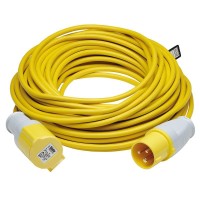 Defender Extension Lead - 110V Yellow 1.5mm� 16A 25m - E85230