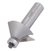 Trend 46/360x1/2TC Pro Guided Chamfer Router Cutter 45 Deg x 35.1mm Dia x 1/2 Shank