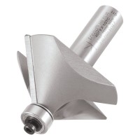 Trend 46/38x1/2TC Pro Guided Chamfer Router Cutter 45 Deg x 50mm Dia x 1/2 Shank