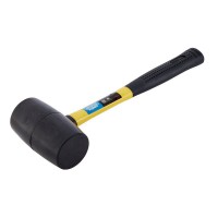 Draper Expert Rubber Mallet with Fibreglass Shaft, 680g / 24oz - 72020