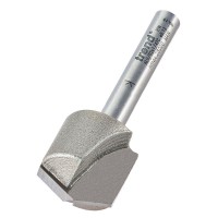 Trend ALU/02X1/4TC Pro Alucobond V Grove Router Cutter 22.5 deg x 18mm dia x 1/4 shank
