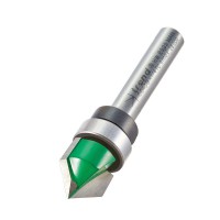 Trend C043BX1/4TC CraftPro Guided Panel Mould Router Cutter 45 Deg x 12.7mm Dia x 1/4 Shank