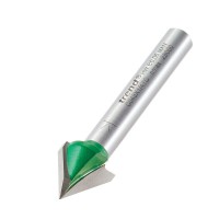 Trend C043X1/4TC CraftPro Chamfer V Groove Router Cutter 60 Deg x 12.7mm Dia x 1/4 Shank