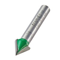 Trend C043X8MMTC CraftPro Chamfer V Groove Router Cutter 60 Deg x 12.7mm Dia x 8mm Shank