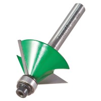 Trend C049X1/4TC CraftPro Guided Chamfer Router Cutter 45 Deg x 12.7mm Cut x 1/4 Shank