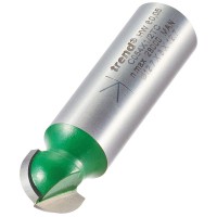 Trend C054X1/2TC CraftPro Cove Radius Router Cutter 6.3mm Radius x 7.9mm Cut x 1/2 Shank