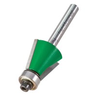 Trend C138CX1/4TC CraftPro Guided Bevel Router Cutter 75 Deg x 19.1mm Cut x 1/4 Shank