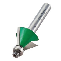 Trend C138X8MMTC CraftPro Guided Bevel Router Cutter 60 Deg x 12.7mm Cut x 8mm Shank