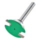 Trend C211AX1/4TC CraftPro Guided Weatherseal Groover Router Cutter 2.5mm Cut x 34mm Dia x 1/4 Shank