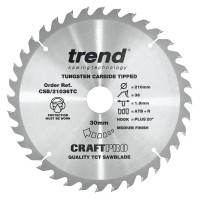 Trend CraftPro Thin Kerf Cordless Saw Blade - 210mm dia x 1.8 kerf x 30 bore 36T