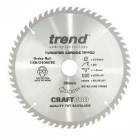 Trend CraftPro Thin Kerf Cordless Saw Blade - 210mm dia x 1.8 kerf x 30 bore 60T
