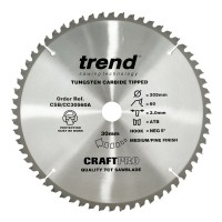 Trend CraftPro Crosscut Wood Mitre Saw Blade - 305mm dia x 3 kerf x 30 bore 60T