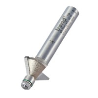 TREND MB/05x1/4TC Professional Mini Guided Chamfer Router Cutter 45 deg x 14.3mm dia