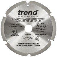 Trend PCD Fibreboard Saw Blade - 216mm dia x 2.4 kerf x 30 bore 6T