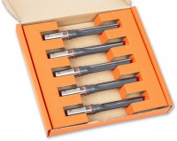 UJK Straight Router Cutter - 12.7mm dia x 62mm cut x 1/2 shank (5pc) - 111789