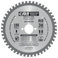 CMT Industrial Saw Blade for Stainless Steel 184 dia x 2 kerf x 15.87 bore Z48 TCG