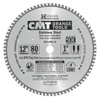 CMT Industrial Saw Blade for Stainless Steel 305 dia x 2.2 kerf x 25.4 bore Z80 10FWF