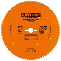 CMT Industrial Saw Blade for Stainless Steel 355mm dia x 2.2 kerf x 30 bore Z90 10FWF