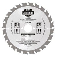 CMT K Contractor General Purpose Saw Blade - 190mm dia x 2.2 kerf x 30 bore Z24 10ATB