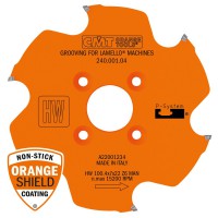 CMT Biscuit Joiner Grooving System Blade 100.4mm dia x 7 kerf x 22 bore Z6