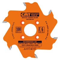 CMT Industrial Biscuit Joiner Saw Blade 100mm dia x 3.96 kerf x 22 bore Z6 10ATB