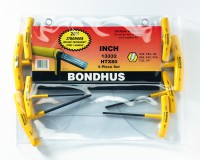 BONDHUS HTX80 T-Handle Hex Driver Set - 8 pcs - 3/32\"-1/4\", 13332