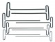 BONDHUS LTX80MP-9 T-Handle Loop Hex Driver Set L9" - 8 pcs - 2mm-10mm, 15587