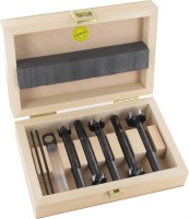 Famag 1624507 Pilot Guided Bormax 2.0 Prima, Set of 5pcs in Wooden Case INC Centre Point