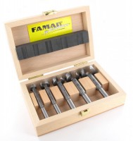 Famag 1630505 Forstner bit Classic Set of 5 pcs in Wooden Case