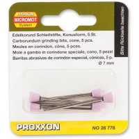 PROXXON 28772 Proxxon Corundum Grinding Bit Ball 5mm Dia. (Pkt 5)