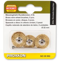 PROXXON 28962 BRASS BRUSH 22MM (5)