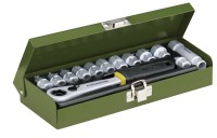 Proxxon Socket Set with Reversible Ratchet - 13pc 5.5mm to 14mm - 23602