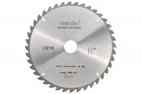Metabo CircularSaw Blade Precision Wood Cut Classic 216 dia x 2.4 kerf x 30 bore Z40