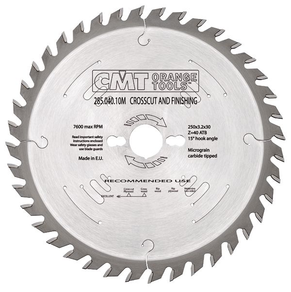 Cmt Rip & Crosscut Circular Saw Blade 300x3.2x30 Z60 10atb from