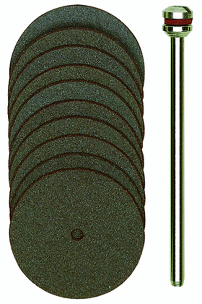 22mm Pkt 10 477744 Proxxon Corundum Cutting Discs & Arbor 
