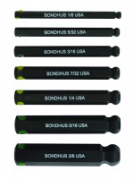 BONDHUS PHBX7-2 ProHold Ball End InHex Socket Bits Set - 7 pcs - 1/8\"-3/8\", 31445