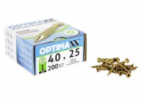 Optimaxx Extreme Performance Woodscrew 4.0mm x 25mm - POZI - Box of 200