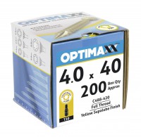 Optimaxx Extreme Performance Woodscrew 4.0mm x 40mm - TORX - Box of 200
