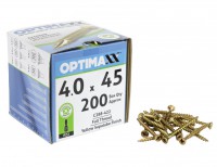 Optimaxx Extreme Performance Woodscrew 4.0mm x 45mm - POZI - Box of 200