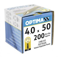 Optimaxx Extreme Performance Woodscrew 4.0mm x 50mm - TORX - Box of 200