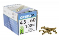 Optimaxx Extreme Performance Woodscrew 4.5mm x 60mm - POZI - Box of 200