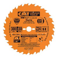 CMT ITK Plus Rip / Crosscut Saw Blade - 210mm dia x 1.8 kerf x 30(+25) bore Z36 10� ATB+8� SHEAR