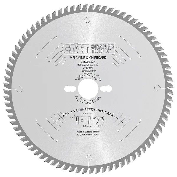 Cmt Industrial Laminated And Chipboard Circular Saw Blade 300x3.2x30