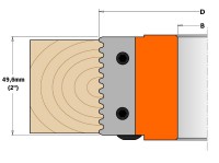 CMT PAIR OF KNIVES FOR FINGER JOINT 50X15X2 R=2 FOR HEADS 694.008