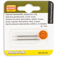 PROXXON 28212 DIAMOND GRINDING BITS x 2 1.0mm