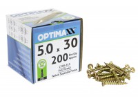 Optimaxx Extreme Performance Woodscrew 5.0mm x 30mm - POZI - Box of 200